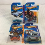 Lot of 4 Pieces Collector New in Package Hot wheels 1/64 Scale Die-cast Metal & Plastic Parts