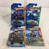 Lot of 4 Pieces Collector New in Package Hot wheels 1/64 Scale Die-cast Metal & Plastic Parts