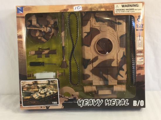 Collector NewRay Heavy Metal T80 Military Tank 1:32 Scale Die Cast
