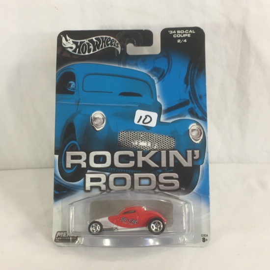 NIP Collector Hot wheels '34 So-Cal Coupe 2/4 Rockin' Rods DieCast Metal car 1/64