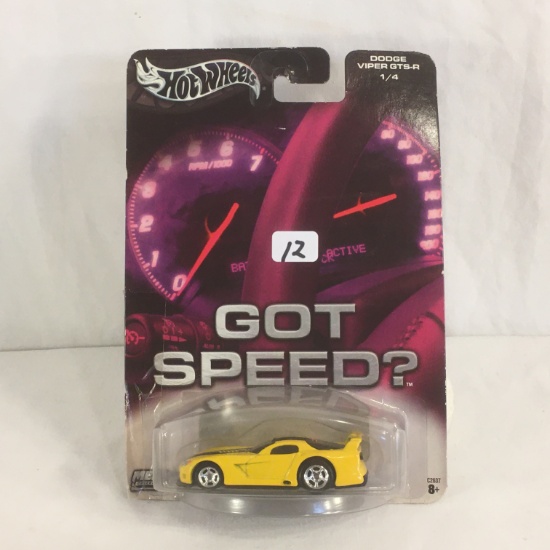 NIP Collector Hot wheels Mattel Dodge Viper GTS-R 1/4  Got Speed 1/64 Scale DieCast