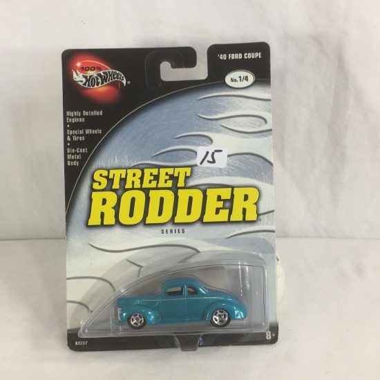 NIP Collector Hot wheels '40 Ford Coupe No.1/4 Street Rodder Series 1/64 Scale DieCast