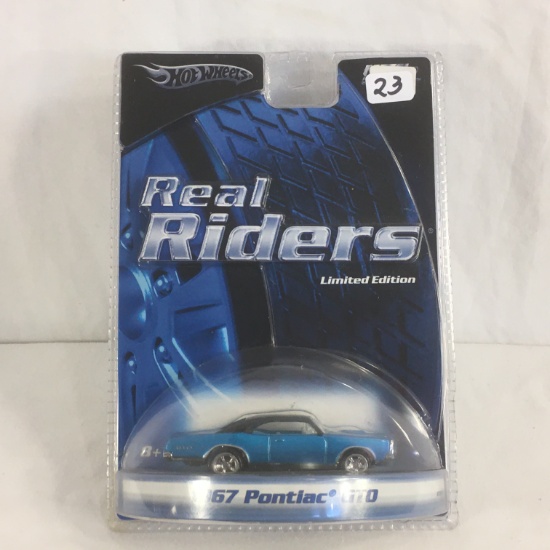 Collector NIP Hot wheels Real Riders Limited Edition 1967 Pontiac GTO 1/64 Scale DieCast