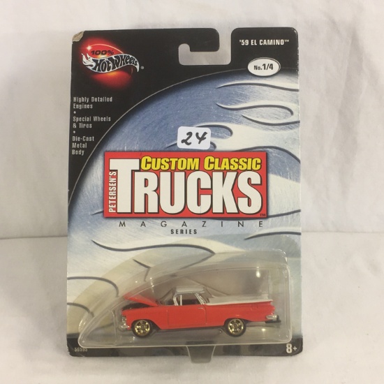 NIP Collector Hot wheels Custom Classic Trucks Magazine Series No.1/4 "59 El camino