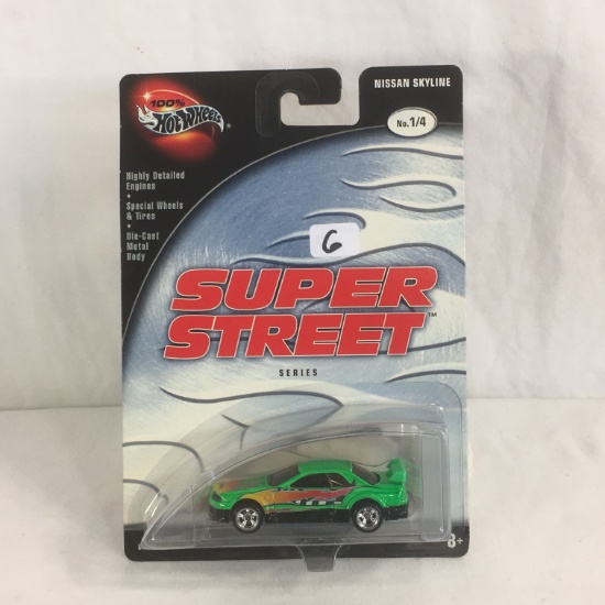 Nip Collector Hot wheels Super Street Nissan Skyline No.1/4 DieCast Metal 1/64