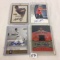 Lot of 4 Pieces Collector Sport Baseball Trading Cards Autographed Cards Assorted Players