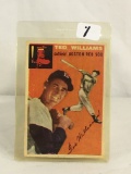 Collector Vintage Topps Sport Baseball Trading Card Ted Williams Boston Red Sox #1