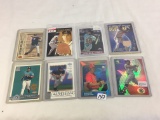 Lot of 8 Pieces Collector Sport Baseball Trading Cards Assorted Players and Sport Cards