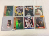 Lot of 8 Pieces Collector Sport Baseball Cards Some Vintage Assorted Players & Sport Cards