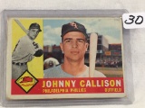 Collector Vintage T.C.G. Sport Baseball Trading Card Johnny Callison Phila. Phillies Card