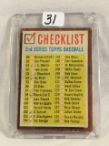Collector Vintage T.C.G. Sport Baseball Trading Card  Checklist 2nd Series Topps Baseball #98