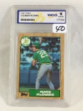 Collector Graded WCG 1987 Topps #366 Mark McGwire 10 GEM-MT #61770929 Sport Card
