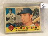 Collector Vintage T.C.G. Sport Baseball Trading Sport Card Norm Sherry #529 L.A. Dodgers