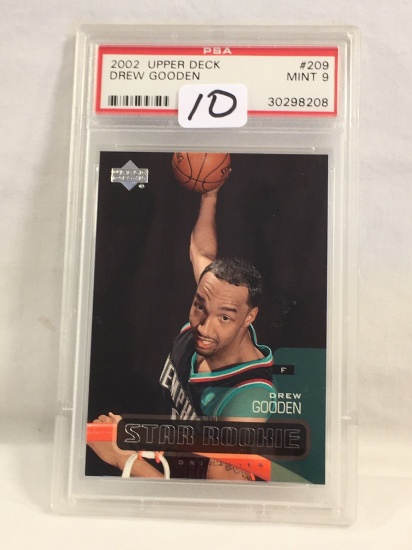 Collector PSA 2002 Upper Deck Drew Gooden #209 Mint 9 Star Rookie #30298208 Card