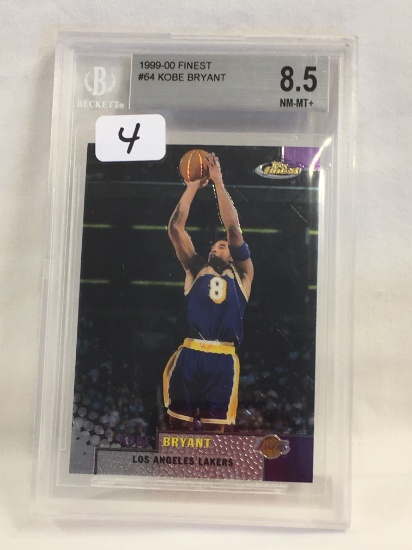 Collector Beckett 1999-00 Finest Kobe Bryant #64 L.A. Lakers 8.5 NM-MT+ Sports Card