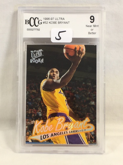 Collector BCCG 1996-97 Ultra Kobe Bryant #52 L.A. Lakers 9 NM or Better #0000277792 Card