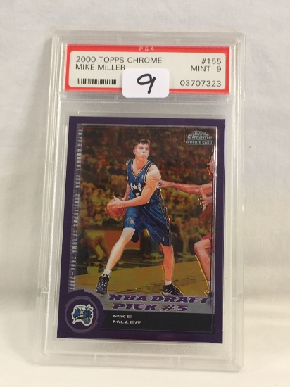 Collector PSA 2000 Topps Chrome Mike Miller #155 Mint 9 NBA Draft Pick #03707323 Card