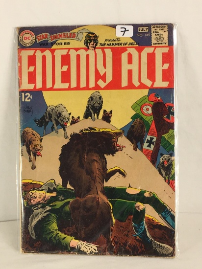 Collector Vintage DC, Comics Star Spangled War Stories Enemy Ace Comic Book No.145