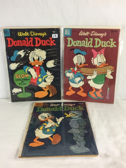 Lot's of 3 Collector Vintage Dell Comics Walt Disney's Donald Duck Comic Books