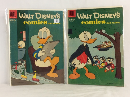 Lot's of 2 Collector Vintage Dell Comics Walt Disney's Comics And Stories Comic Books   #218.224