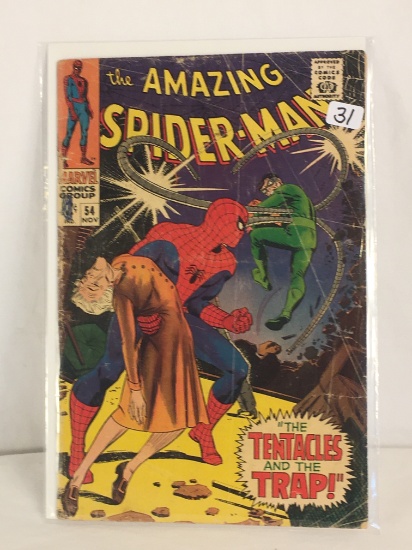 Collector Vintage Marvel Comics The Amazing Spider-man Comic Book No.54