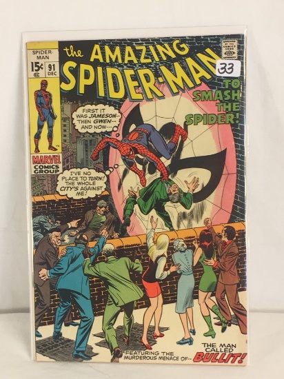 Collector Vintage Marvel Comics The Amazing Spider-man Comic Book No.91