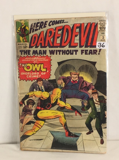 Collector Vintage Marvel Comics Daredevil The Man Without Fear Comic Book No.3
