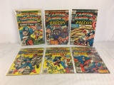 Lot Of 6 Collector Vintage Marvel Comics Captain America Comic Book No.200.206.209.215.218.220