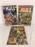 Lot of 3 Collector Vintage Marvel Comics Kull The Conqueror Comic Book No.1.7.9