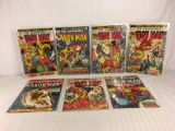 Lot of 7 Collector Vintage Marvel Comics The Invincible Iron Man Comic Bk No.48.59.63.65.71.73.80