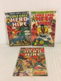 Lot of 3 Collector Vintage Marvel Comics Luke Cage, Herto For Hire Comic Book No.9.15.16