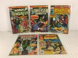 Lot of 5 Collector Vintage Marvel Comics The Monster Of Frankenstein Comic Book No.3.8.9.12.20