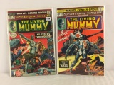 Lot of 2 Collector Vintage Marvel Comics The Living Mummy Comic Book No.8.10