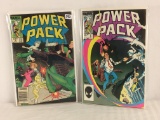 Lot of 2 Collector Vintage Marvel Comics Power Pack Comic No.4.5