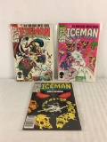 Lot of 3 Collector Vintage Marvel Comics Iceman Comic No.1.2.4