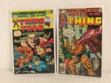 Lot of 2 Collector Vintage Marvel Comics Marvel Two in One Comic No.9.70