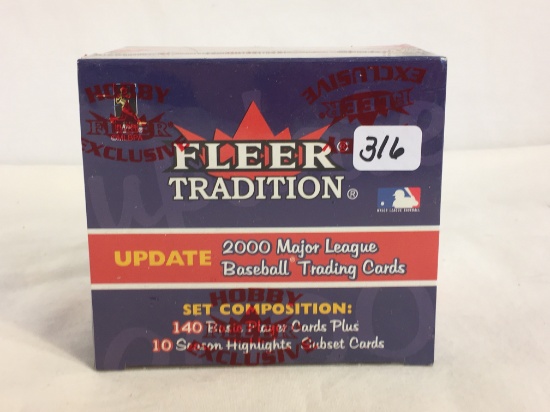 Collector NIB Factory Sealed Fleer Tradition 2000 Major League Baseball Trading Cards