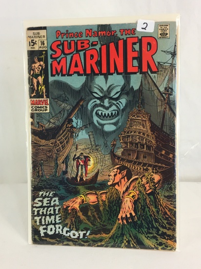 Collector Vintage Marvel Comics Prince Namor, The Sub-Mariner Comic Book No.16