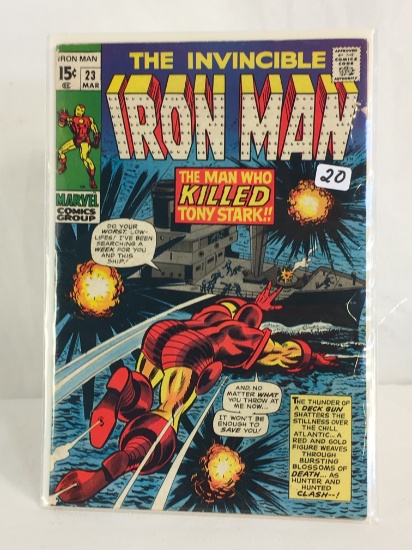 Collector Vintage Marvel Comics The Invincible Iron Man Comic Book No.23