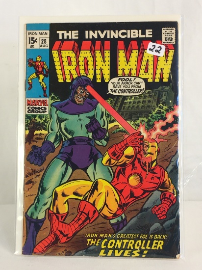 Collector Vintage Marvel Comics The Invincible Iron Man Comic Book No.28