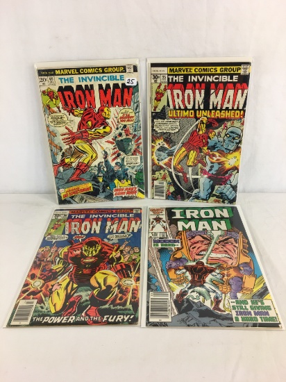 Lot of 4 Pcs. Collector Vintage Marvel Comics The Invincible Iron Man #65.95.96.205.