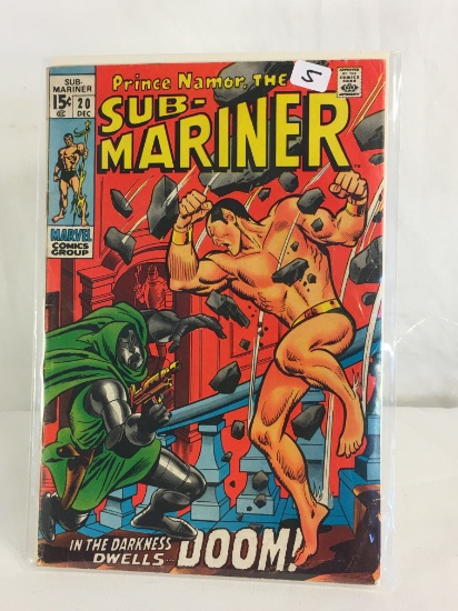 Collector Vintage Marvel Comics Prince Namor, The Sub-Mariner Comic Book No.20