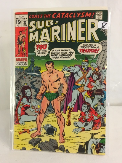 Collector Vintage Marvel Comics Comes the Catalysm Sub-Mariner Comic Book No.33