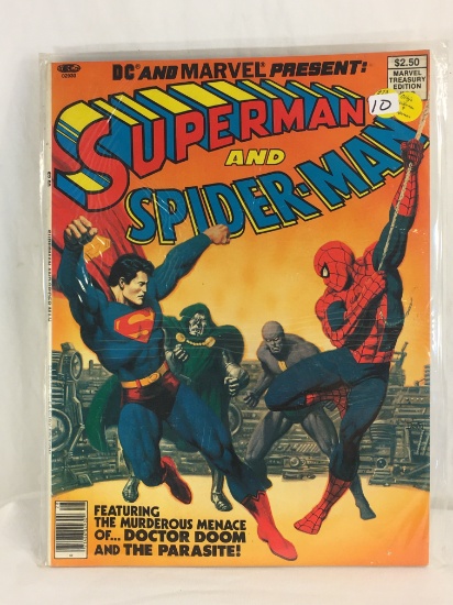 DC And Marvel Treasury Edition Present: SUPERMAN And Spider-Man Comics Magasine