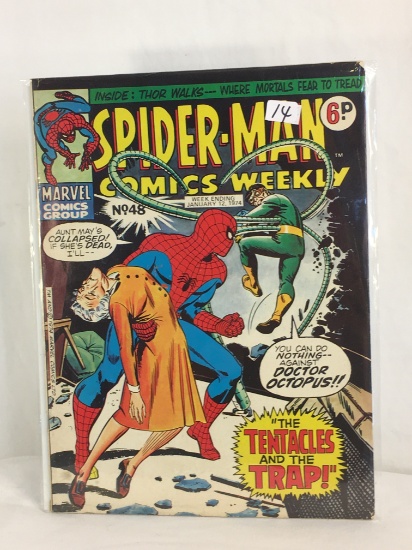 Collector Vintage Marvel Comics Group Spider-Man Comics Weekly #48 January 1974