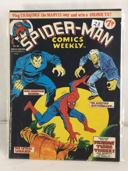 Collector Vintage Marvel Comics Group Spider-Man Comics Weekly #90 November 1974