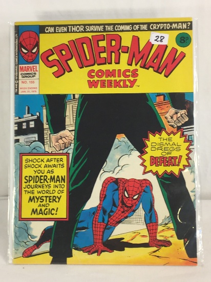 Collector Vintage Marvel Comics Group Spider-Man Comics Weekly #155 Jan 1976