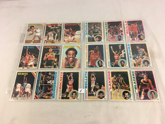 Lot of 18 Pcs Collector Vintage Sport NBA Basketball Sport Cards Assorted Players & Cards