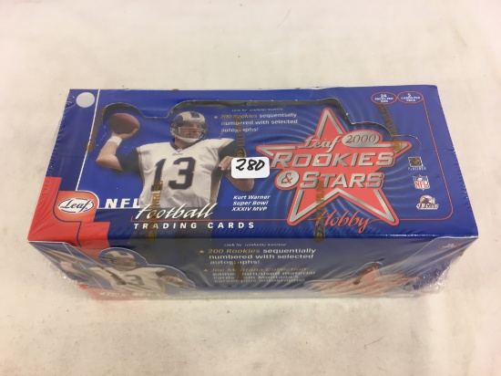 Collector Factory Sealed 2000 Leaf  Rookies & Cards Hobby Box NFL Football Trading Cards