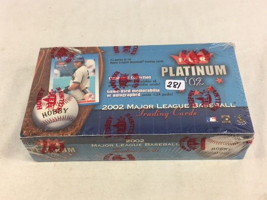 Collector Factory Sealed 2002 Fleer Platinum Major League Baseball Trading Sport Cards